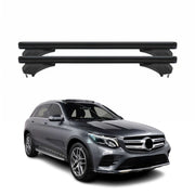 Menabo Dachträger für Mercedes GLC X253 2015-2020 Pre-FL Aluminium Schwarz 2 tlg