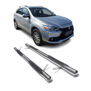 Edelstahl Trittbretter Schwellerrohre für Mitsubishi ASX 2010-2023 Silber