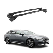 Dachträger Grundträger für Audi A6 C8 Allroad 2019-2025 TÜV Aluminium Schwarz 2x