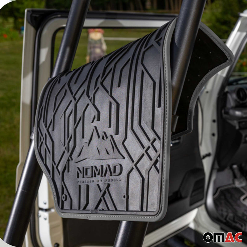 Fußmatten Gummimatten Antirutsch für VW Fox 2003-2011 1.Reihe Schwarz Grau 2 tlg