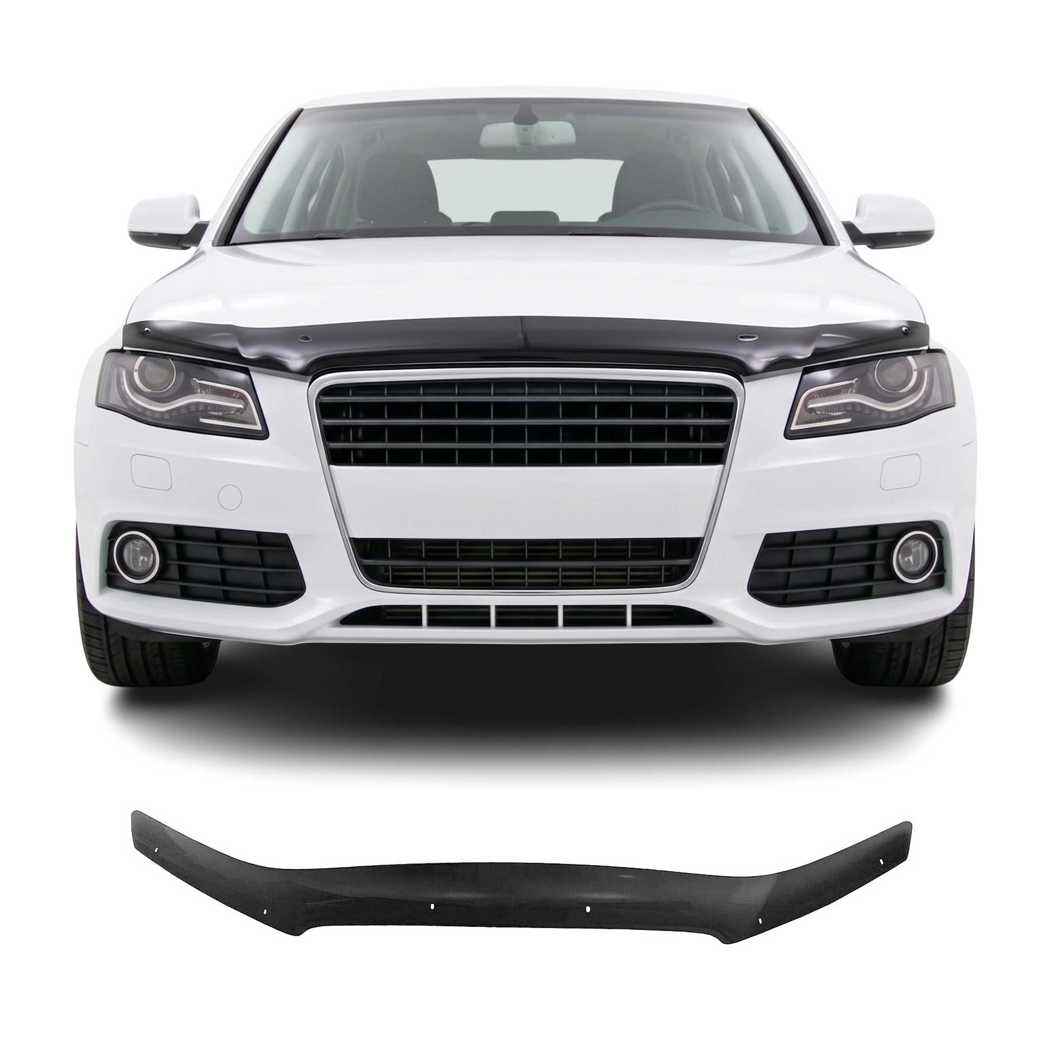 Motorhaube Deflektor Insekten Steinschlagschutz für Audi A3 8P 2008-2013 Dunkel