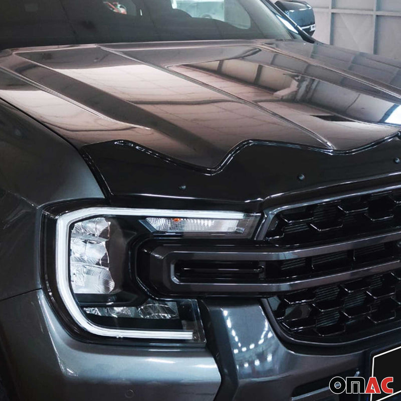 Motorhaube Deflektor Insekten Steinschlagschutz für Ford Ranger T6 2022-2025 ABS