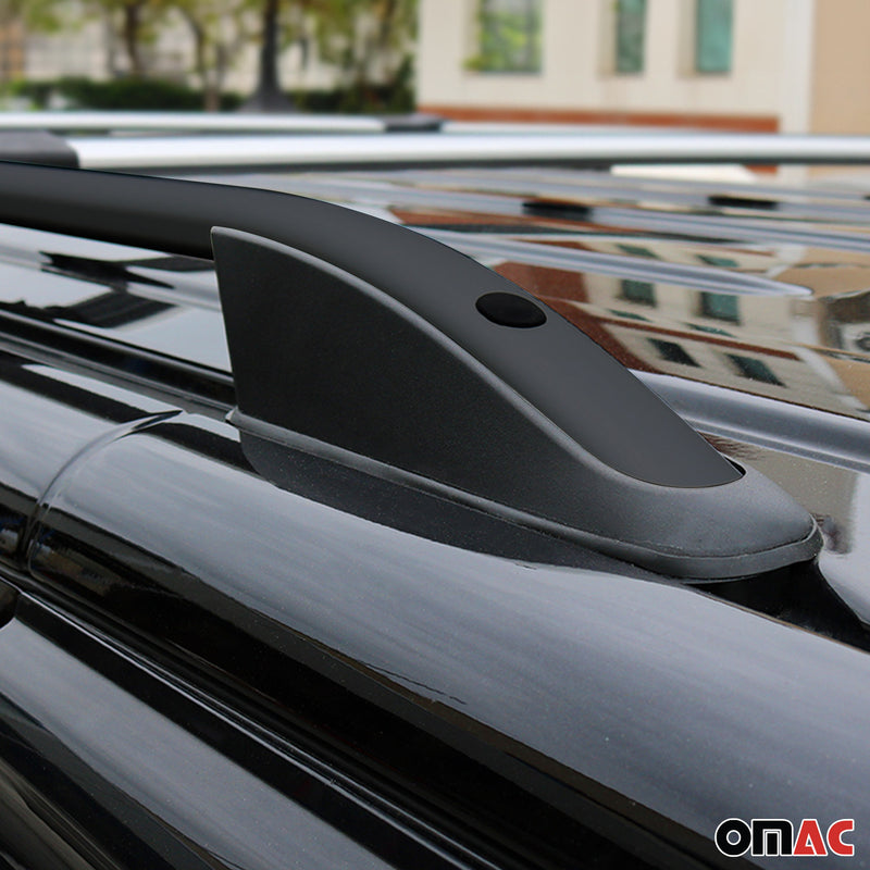 Dachreling Dachgepäckträger für Citroen Berlingo L1 2008-2018 Alu Schwarz 2x