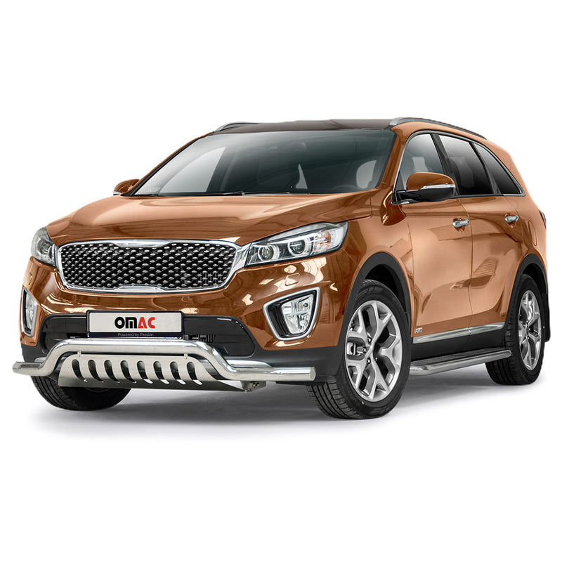 Frontschutzbügel Frontbügel für Kia Sorento 2015-2018 Edelstahl mit ABE Silber