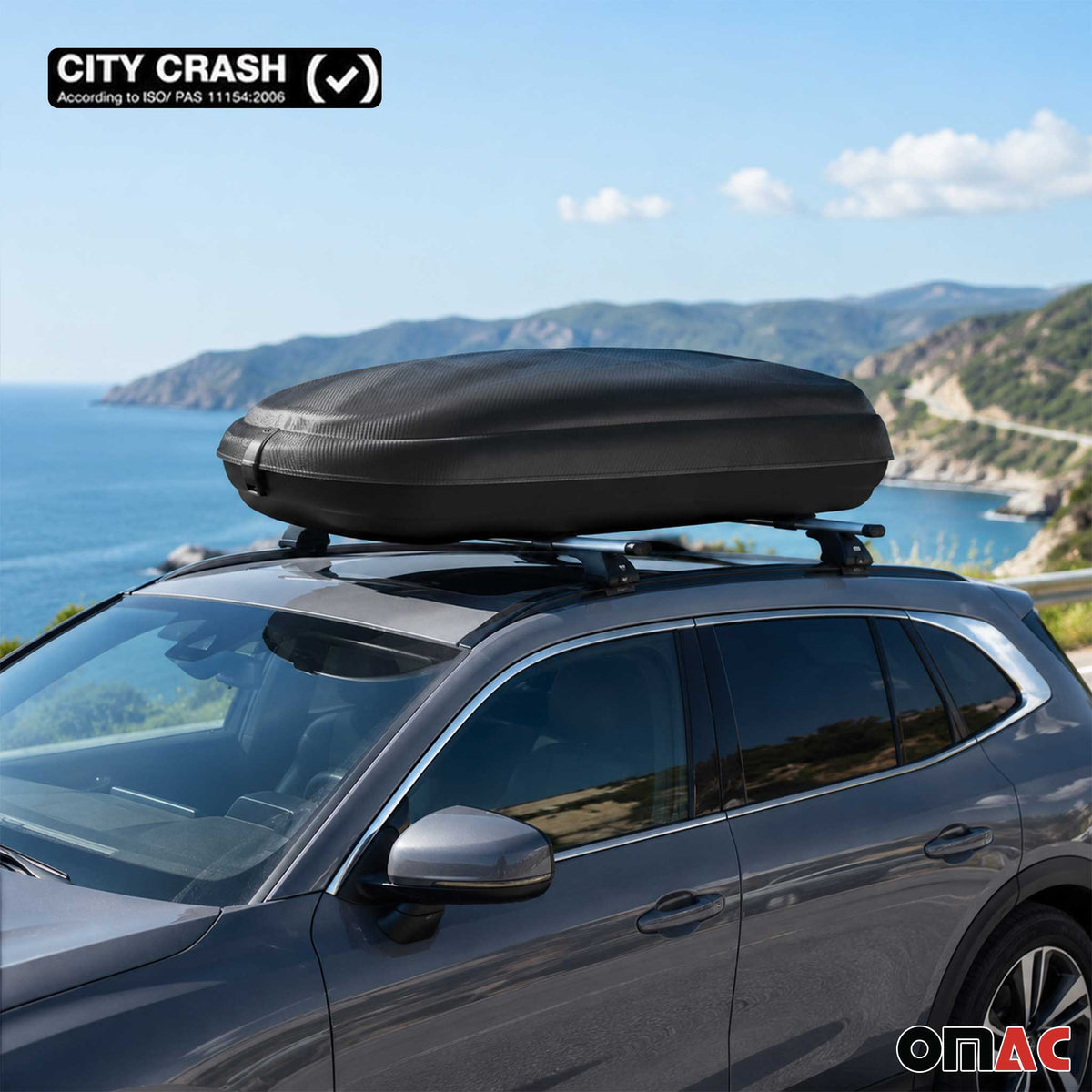 Carbonlook Dachbox 320L + Dachträger Seat Ateca 2016-2026 Silber Abschließbar
