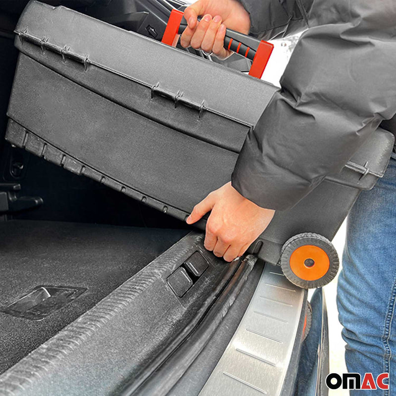 Ladekantenschutz Stoßstangenschutz für Audi Q5 mk2 2017-2023 Edelstahl Gebürstet