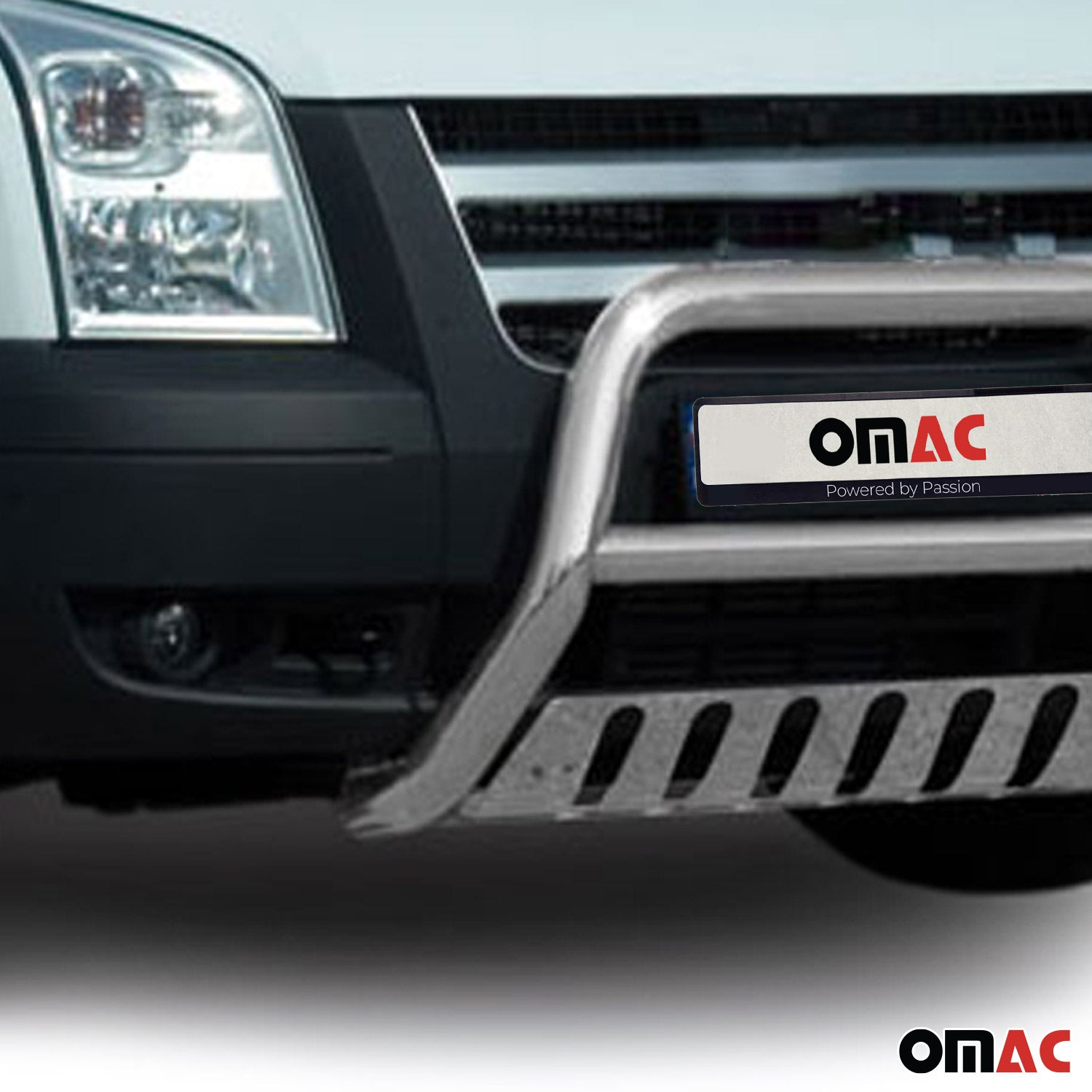 Frontbügel Frontschutzbügel für Ford Transit 2006-2014 mit ABE Stahl Silber