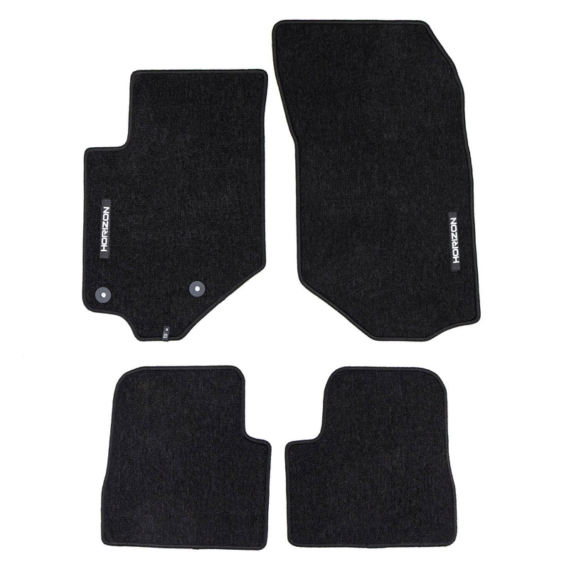 Velours Fußmatten für Opel Corsa F 2019-2025 Autoteppich Automatten Schwarz 4tlg