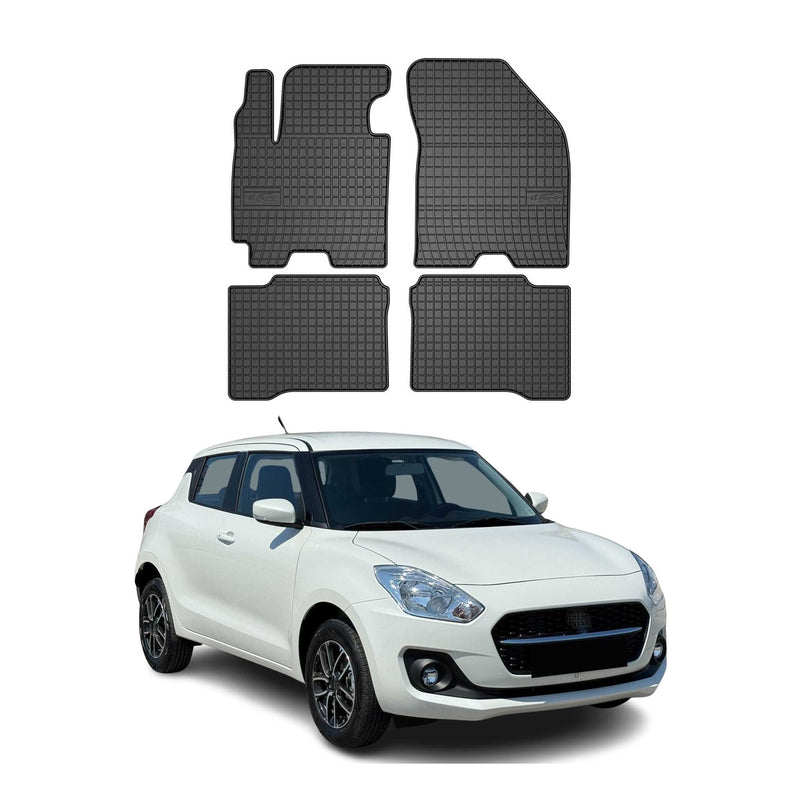 OMAC Gummi Fußmatten für Suzuki Swift 2017-2025 Automatten Gummi Schwarz 4tlg