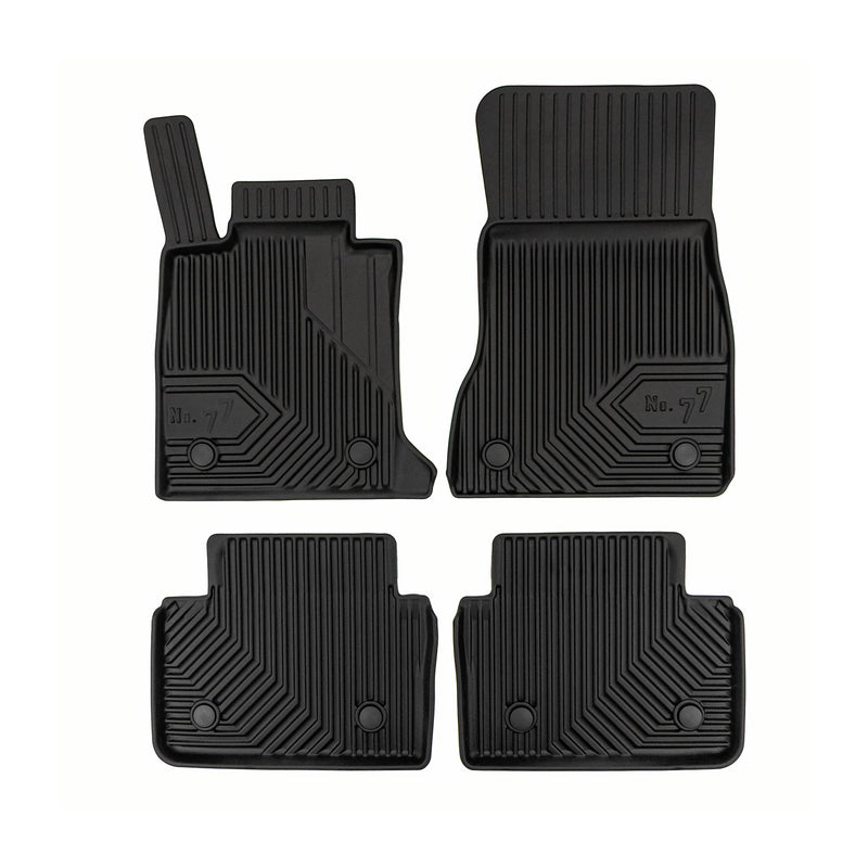 Fußmatten Gummimatten Antirutsch für BMW i5 2023-2025 Gummi TPE Schwarz 4 tlg
