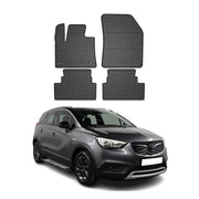OMAC Gummi Fußmatten für Opel Grandland X 2017-2024 Automatten Gummi Schwarz 4x
