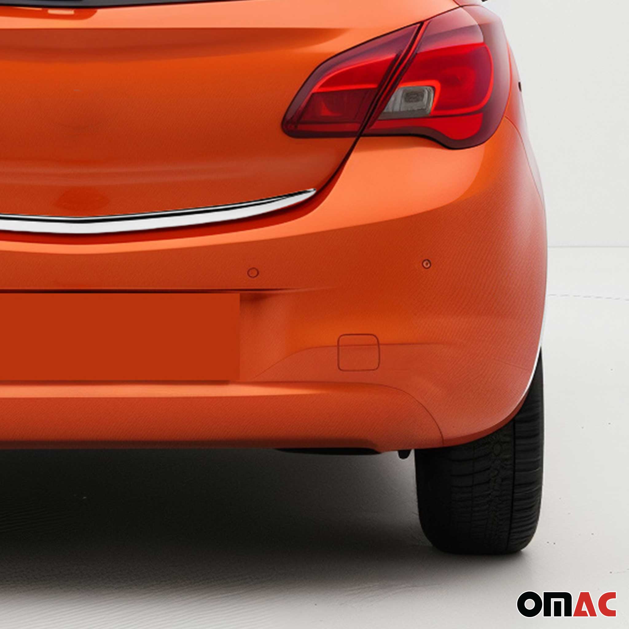 Kofferraumleiste Heckleiste für Opel Corsa D 2006-2014 Untere Chrom Edelstahl