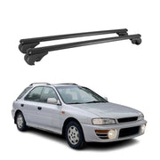 Dachträger für Subaru Impreza Kombi 1994-2000 Gepäckträger Aluminium Schwarz 2x