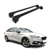 Dachträger Grundtäger für Seat Leon IV Kombi 2020-2026 75kg Aluminium Schwarz 2x