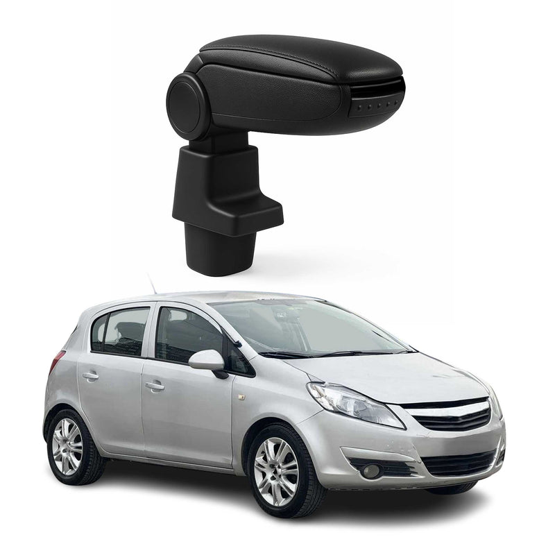 Mittelarmlehne Armlehne für Opel Corsa D 2006-2014 PU-Leder ABS Schwarz