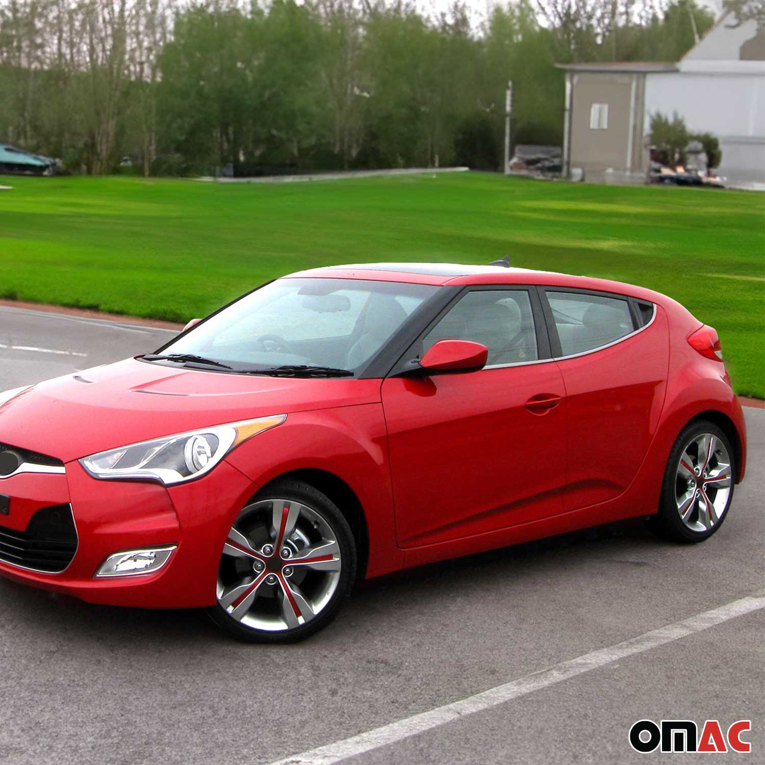 Fensterleisten Zierleisten für Hyundai Veloster 2011-2019 Edelstahl Chrom 4tlg