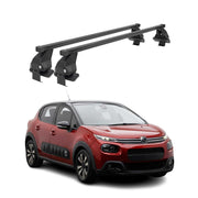 Menabo Dachträger Grundtäger für Citroen C3 2016-2024 50kg Stahl Schwarz 2 tlg