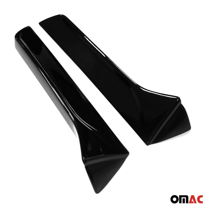 Window strips decorative strips for Seat Leon 3 2012-2020 ABS black gloss 2 pieces