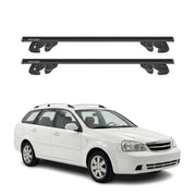 Dachträger Grundtäger für Chevrolet Lacetti Kombi 2002-2011 Alu TÜV Schwarz 2tlg