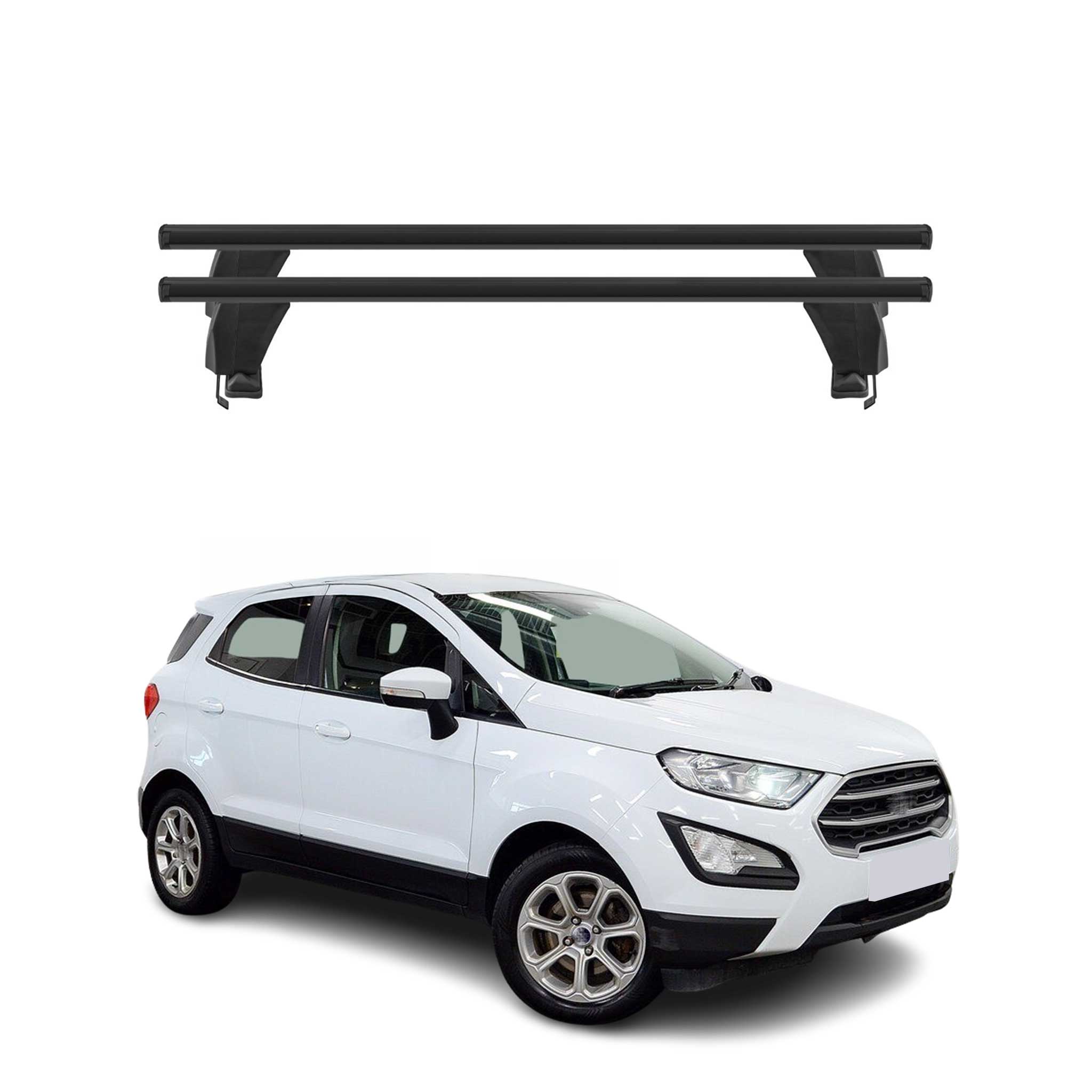 Menabo Dachträger Grundtäger für Ford Ecosport 2017-2024 ABE Alu Schwarz 2x