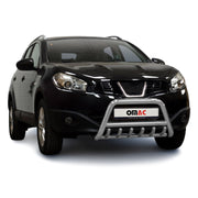 Frontbügel Frontschutzbügel für Nissan Qashqai +2 2010-2013 ABE Schutz Silber