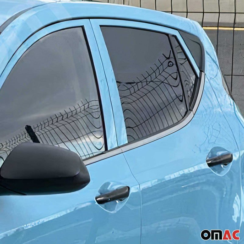 Fensterleisten Zierleisten für Hyundai i10 2011-2013 Edelstahl Chrom 6tlg