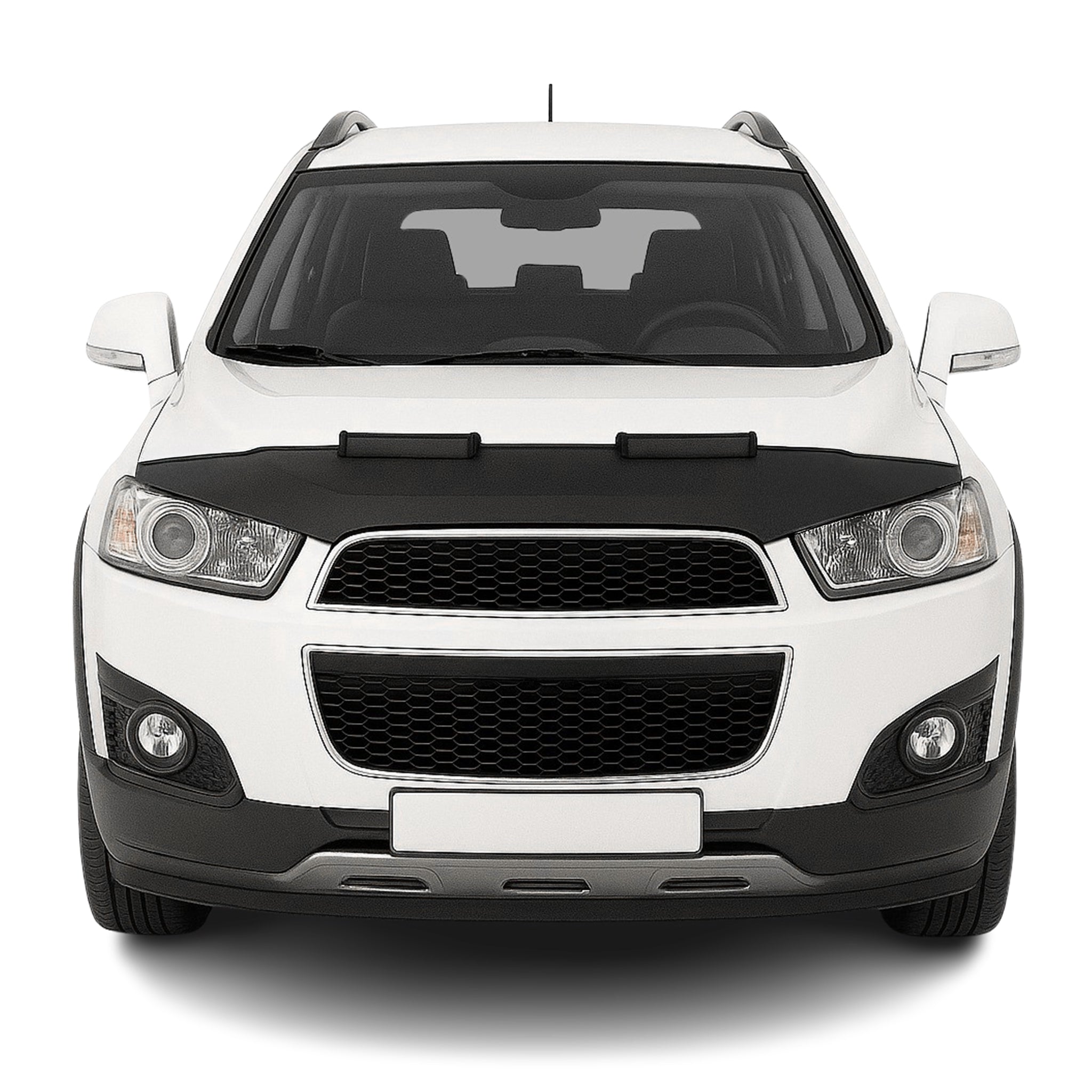 Schwarz Haubenbra Steinschlagschutz für Chevrolet Captiva 2011-2016 Halb