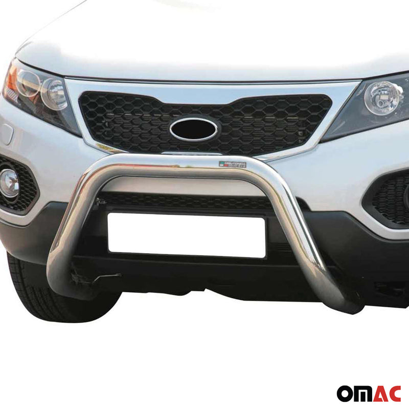 Frontbügel Frontschutzbügel für Kia Sorento 2009-2012 ø76mm Stahl Silber Schutz