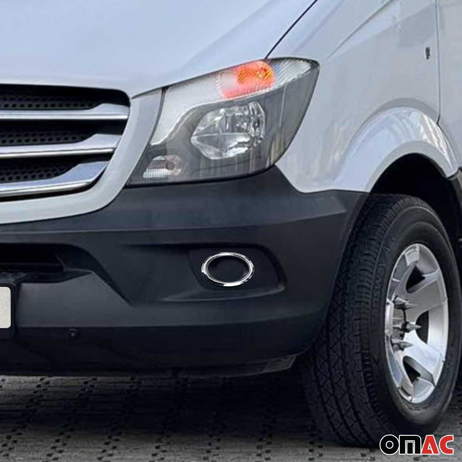 Nebelscheinwerfer Rahmen Chrom für Mercedes Sprinter 2013-2018 Edelstahl 2x