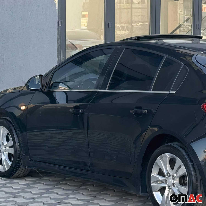 Fensterleisten Zierleisten für Chevrolet Cruze Schrägheck ab 2011 Edelstahl 6tlg