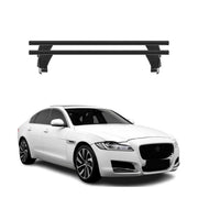 Menabo Dachträger Grundtäger für Jaguar XF X260 2015-2020 50kg Alu Schwarz 2 tlg