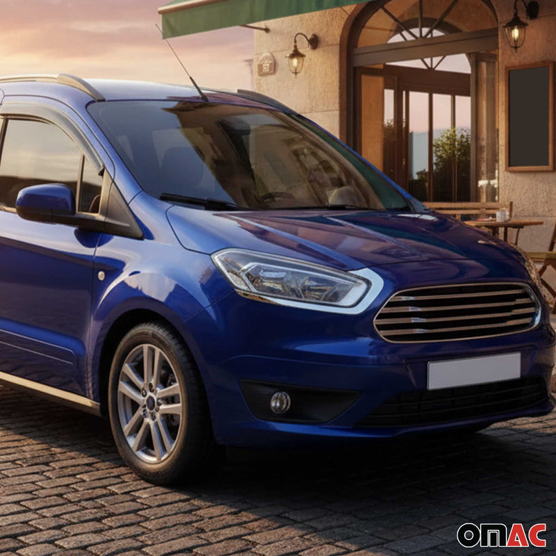 Scheinwerfer Leisten Scheinwerferblende für Ford Tourneo Courier 2014-2024 Chrom