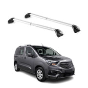 Dachträger Grundtäger für Opel Combo E 2019-2026 3-5 tür 100kg Alu Silber 2x ABE
