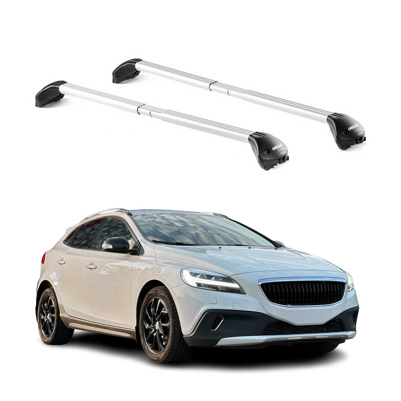 Dachträger für Volvo V40 Cross Country 2013-2019 5 tür 100kg Alu Silber 2x ABE