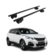 Dachträger Gepäckträger für Peugeot 5008 2017-2023 Grundträger ABE Schwarz
