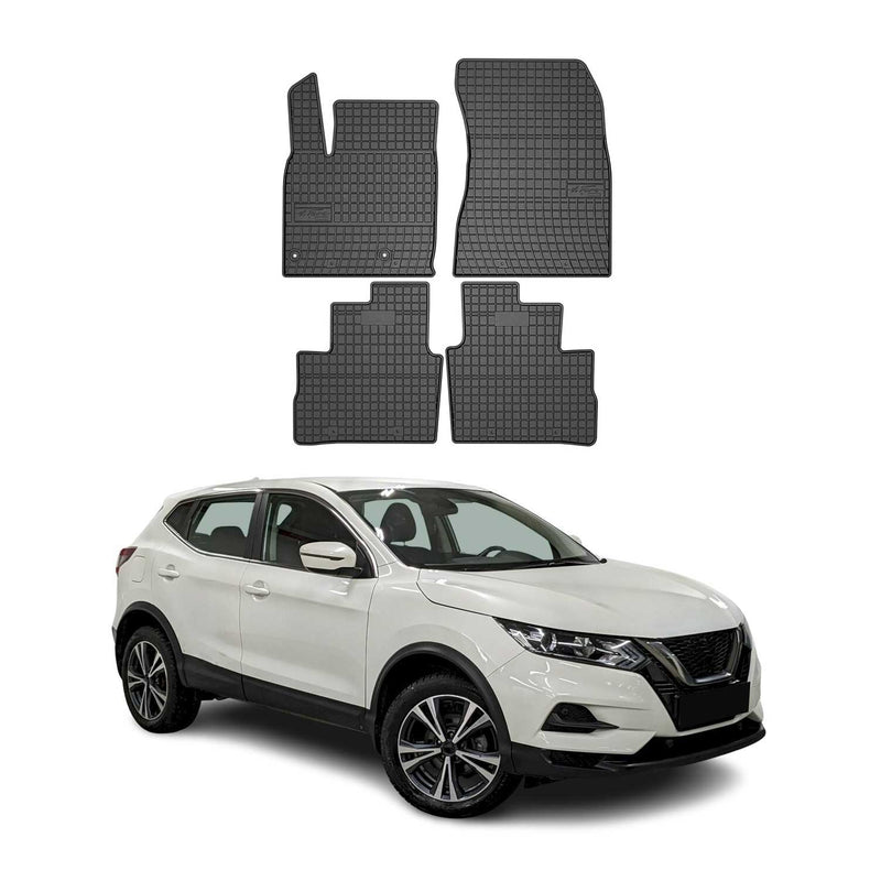 OMAC Gummi Fußmatten für Nissan Qashqai 2021-2025 Automatten Gummi Schwarz 4tlg
