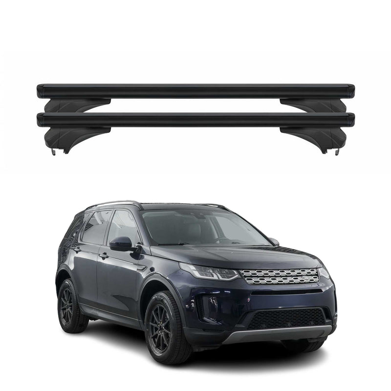 Menabo Dachträger für Land Rover Discovery Sport L550 2015-2019 Alu Schwarz 2tlg