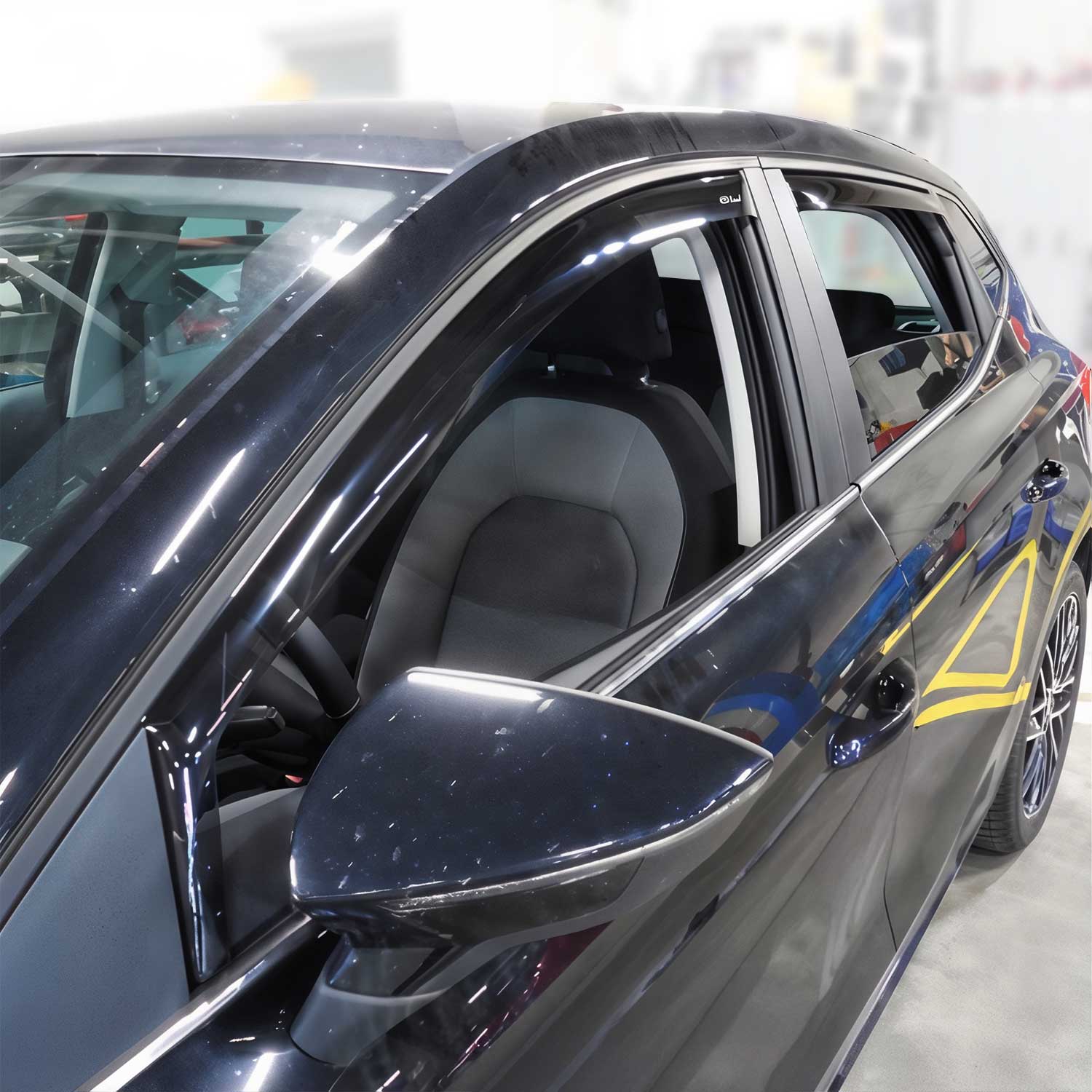 Windabweiser Regenabweiser für Seat Ibiza 2017-2025 Dunkel Acryl 4tlg