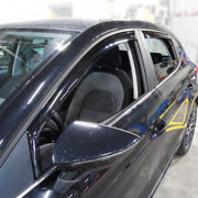 Windabweiser Regenabweiser für Seat Ibiza 2017-2025 Dunkel Acryl 4tlg