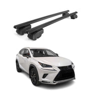 Dachträger Grundträger für Lexus NX I 2015-2021 Aluminium Schwarz 2tlg