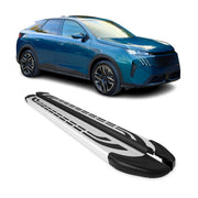 Trittbretter Seitenschweller Seitenbretter für Peugeot 3008 III 2024-26 Alu Grau