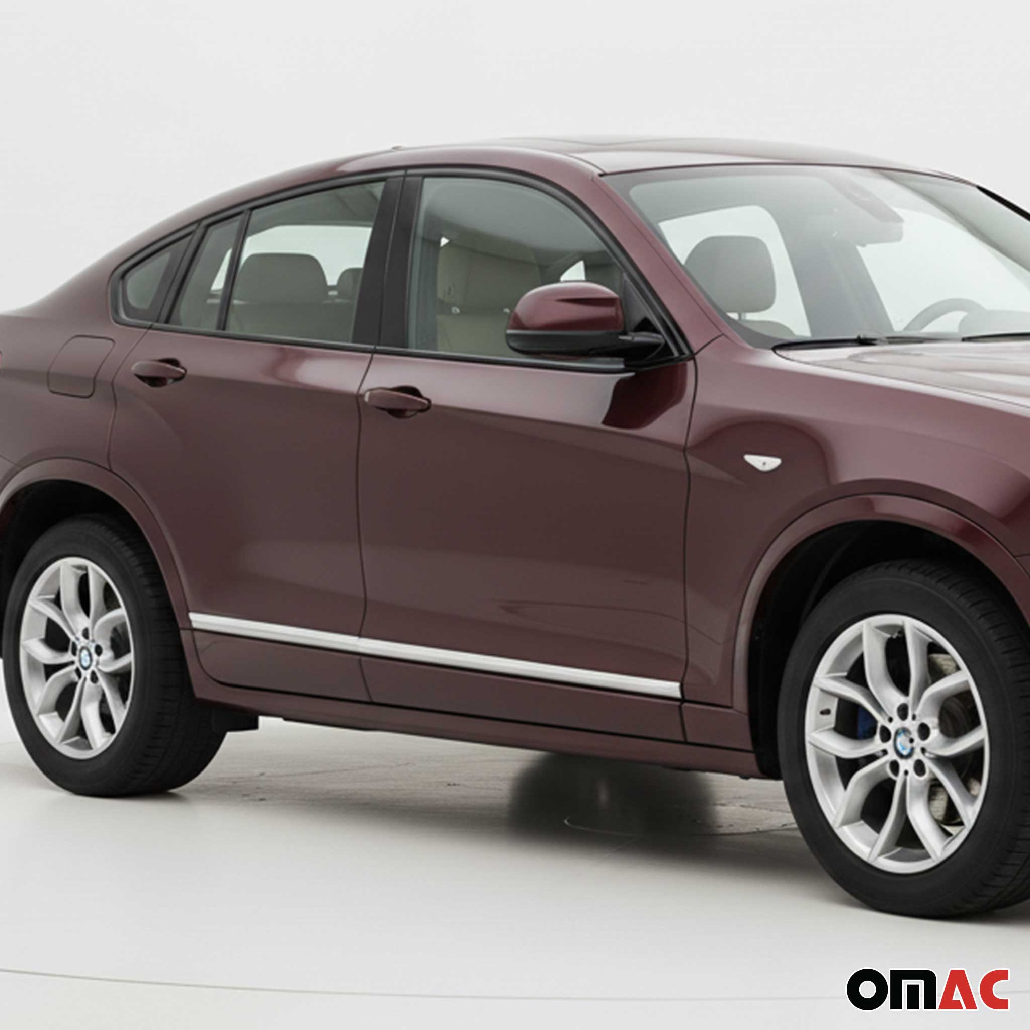 Seitentürleiste Türleisten Türschutzleiste für BMW X4 F26 2014-2018 Edelstahl 4x