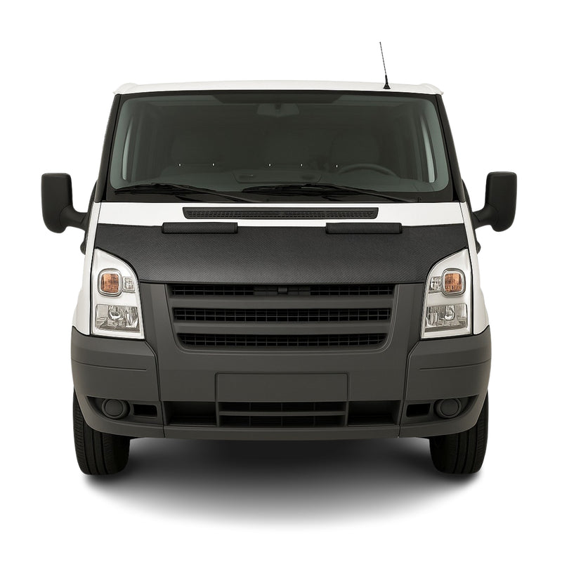 Haubenbra Steinschlagschutz für Ford Transit Pre-Facelift 2000-2006 Carbon Halb