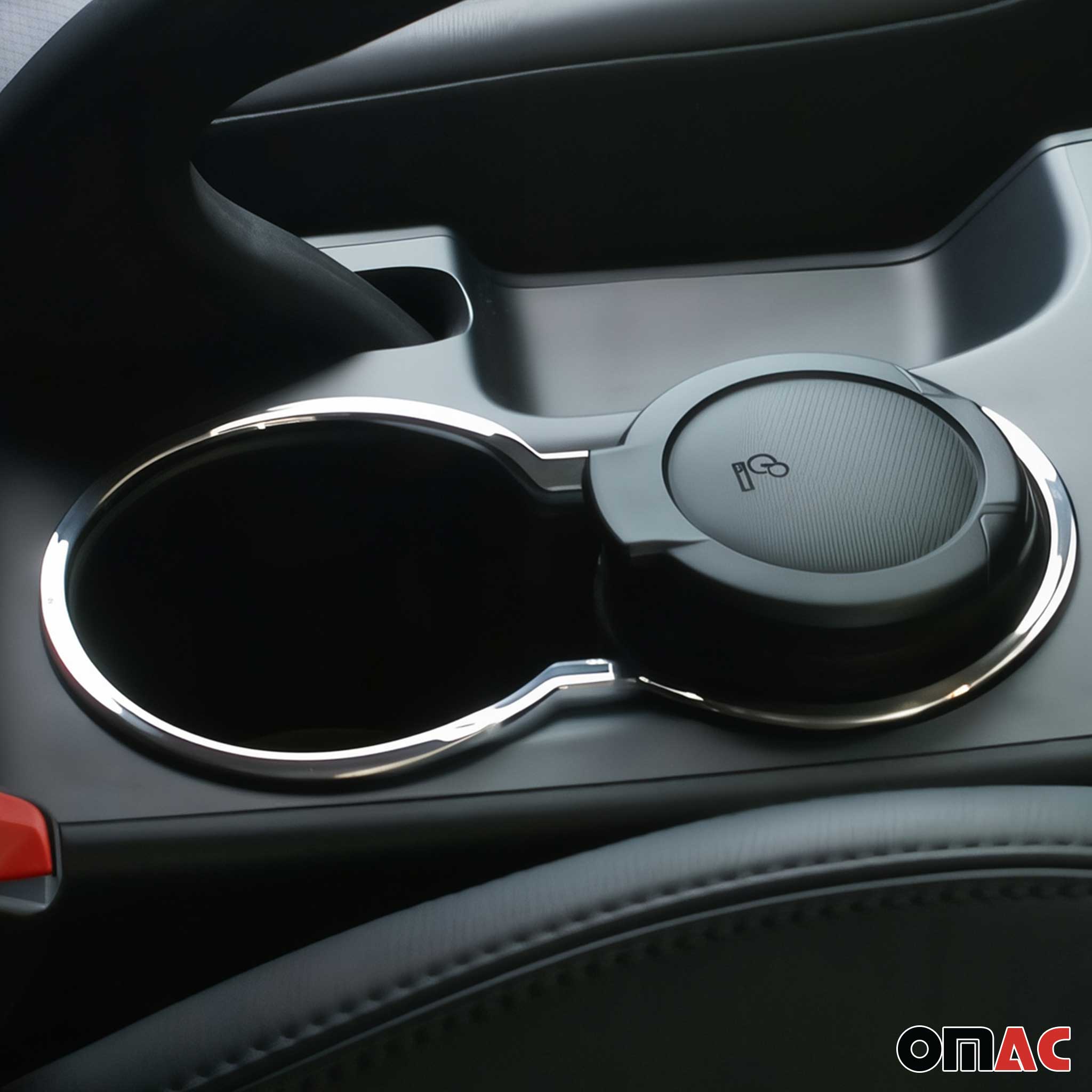 Getränkehalter Becherhalter Rahmen für Hyundai Veloster 2011-2026 Edelstahl 1x