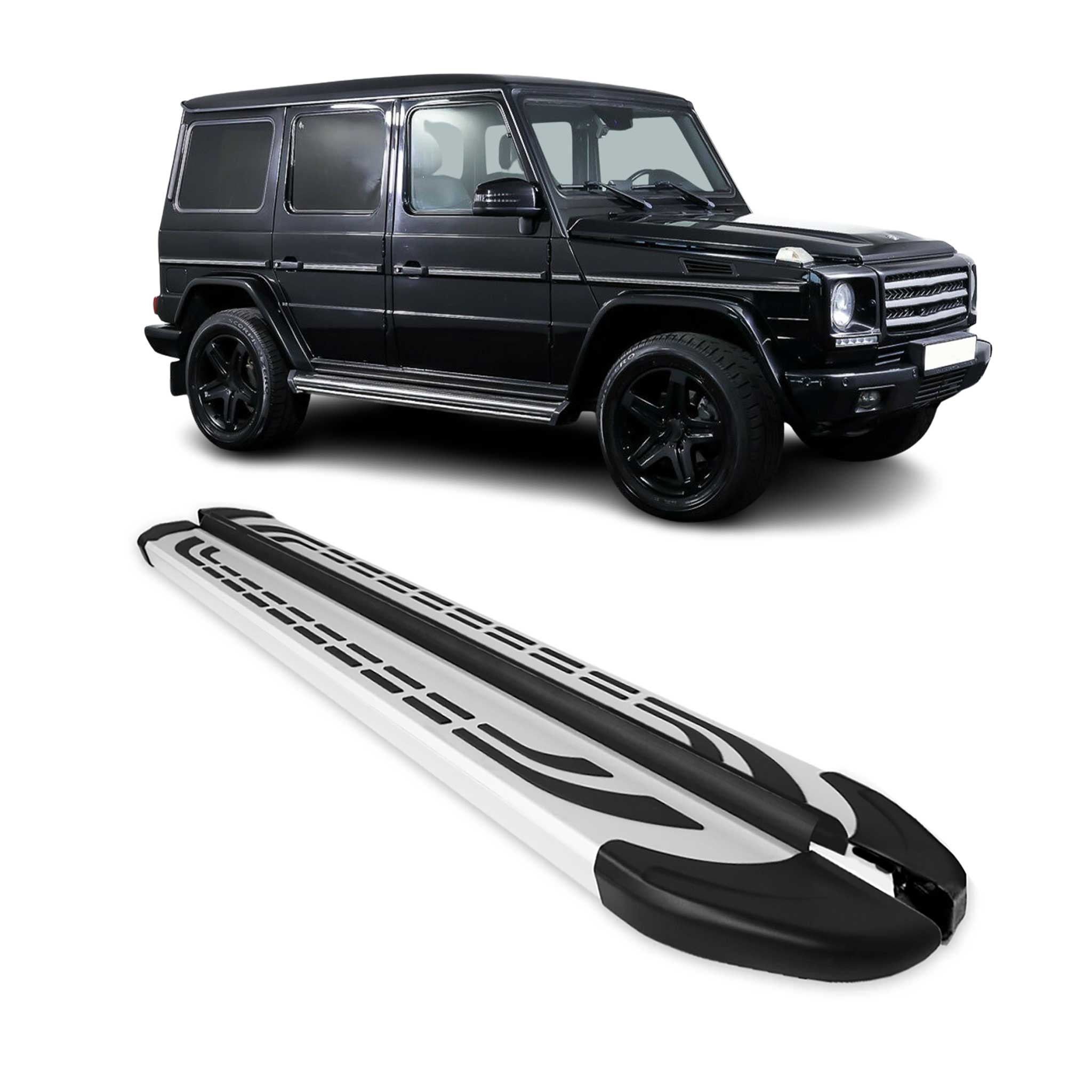 Trittbretter Schweller Seitenbretter für Mercedes G Klasse W463 2007-2018 Alu