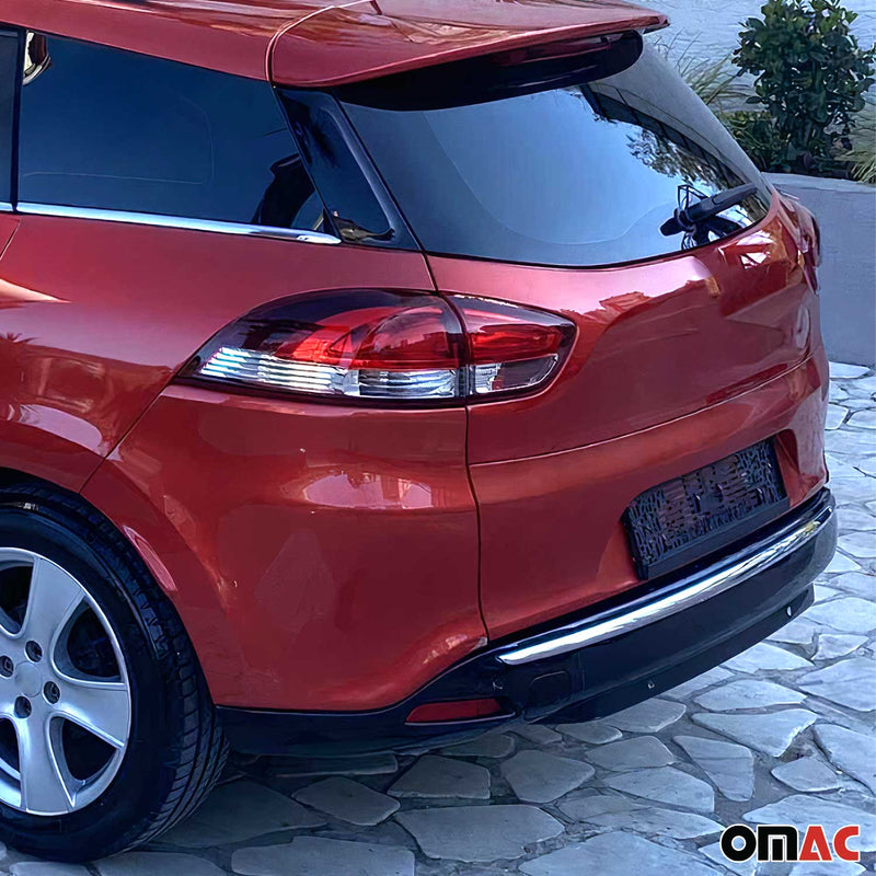 Stoßstangen Heckblende für Renault Clio Grandtour 2012-2019 Edelstahl Silber 1x