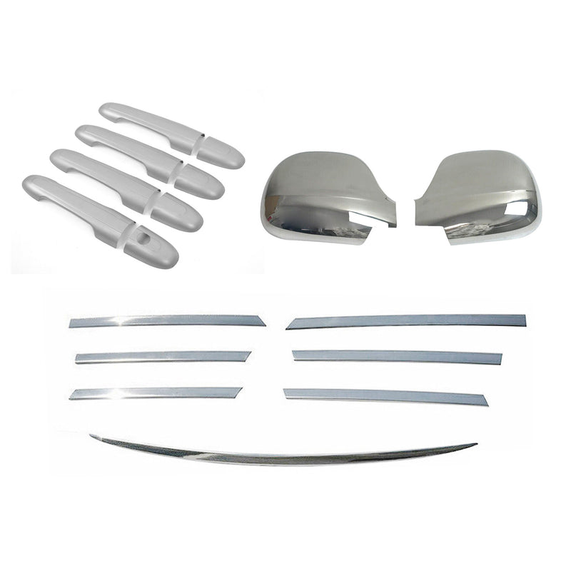 Spiegelkappen Grillleiste Türgriff Blende für Mercedes Vito 2003-2010 Chrom Satz