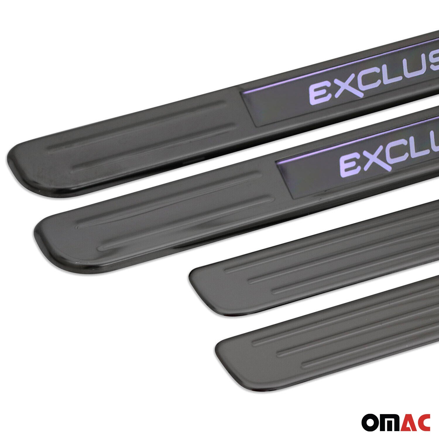 Einstiegsleisten Türschweller Exclusive für Citroen C3 2002-2010 Chrom Dunkel 4x