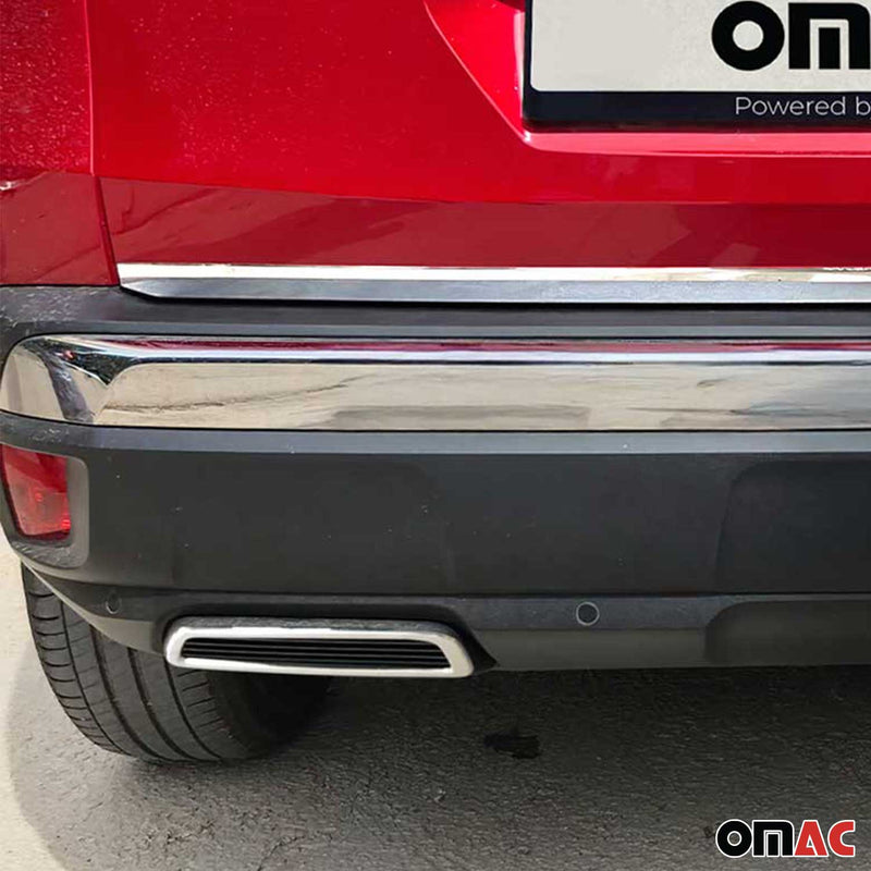 Heckklappe Kofferraumleiste Auspuffrahmen für Peugeot 3008 2016-2024 Chrom Satz