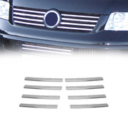 Kühlergrill Leiste Grillleisten für VW Transporter T5 2003-10 Edelstahl Chrom 8x